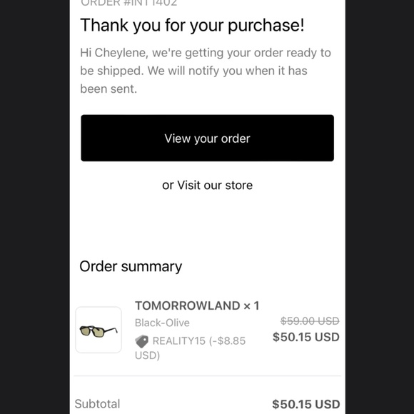 Reality Eyewear - Tomorrowland Sunglasses - Picture 2 of 7